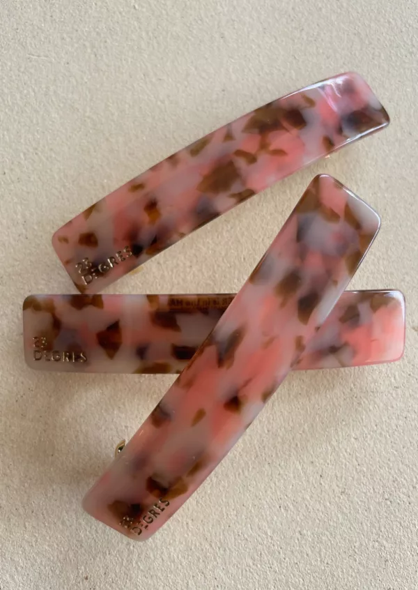Barrette rose pâle 23 degrés