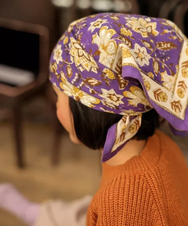 Foulard Manon Purple  Bellemme – Image 2