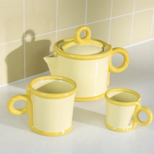 Lot de 2 tasses Loop yellow &Klevering – Image 4