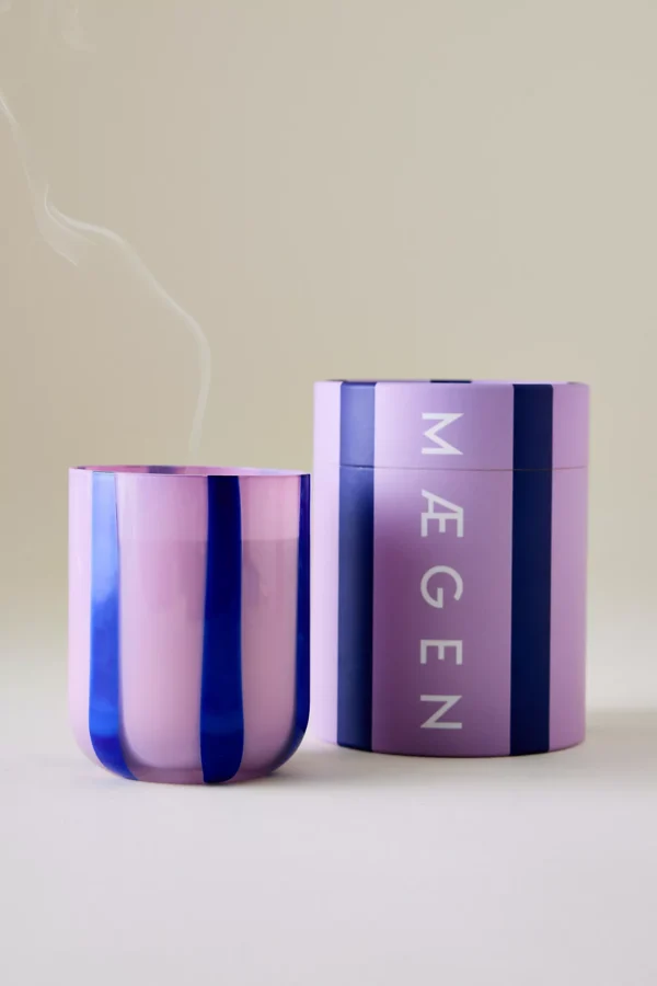 Bougie Atina stripe violet Maegen – Image 2