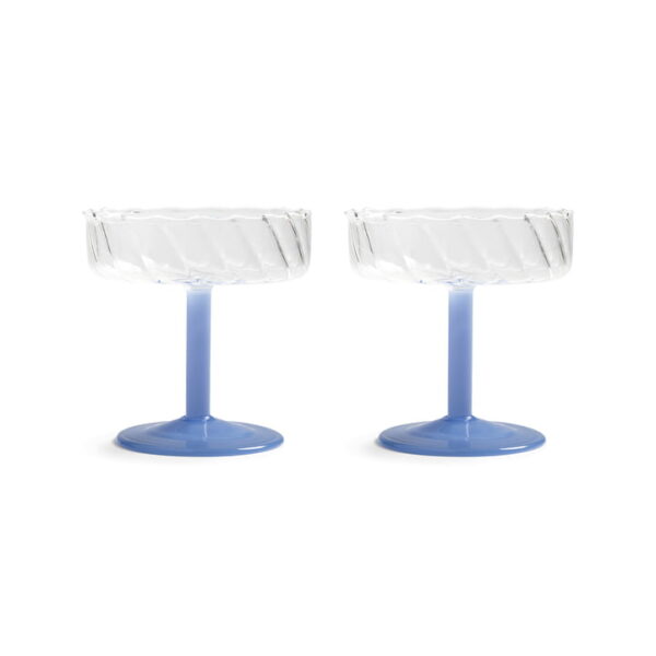 Lot de 2 coupes Twirl  Blue &Klevering