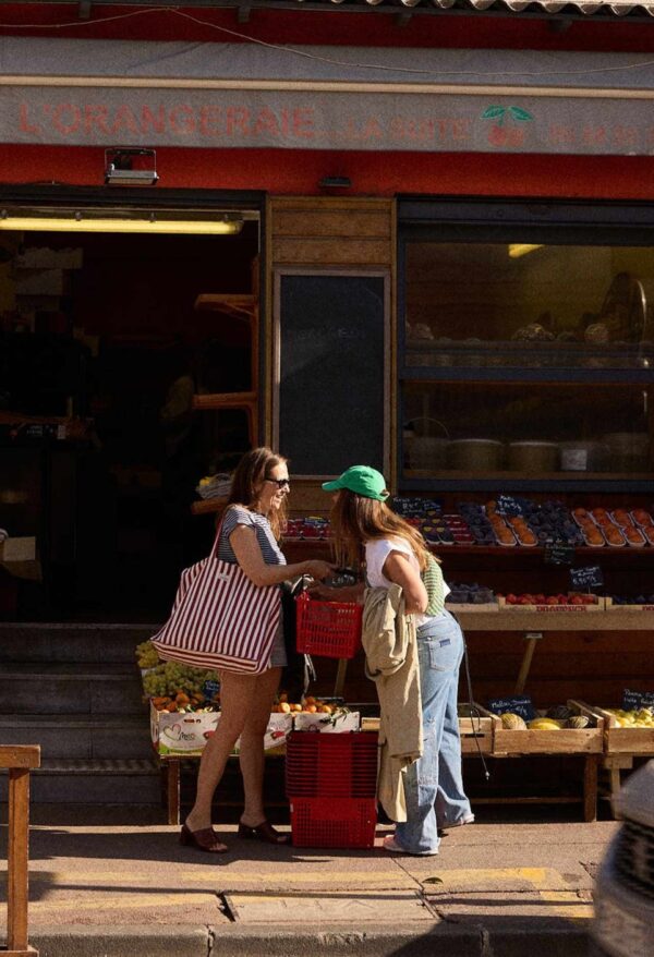 Sac week-end rayures rouges Gabrielle Paris – Image 4