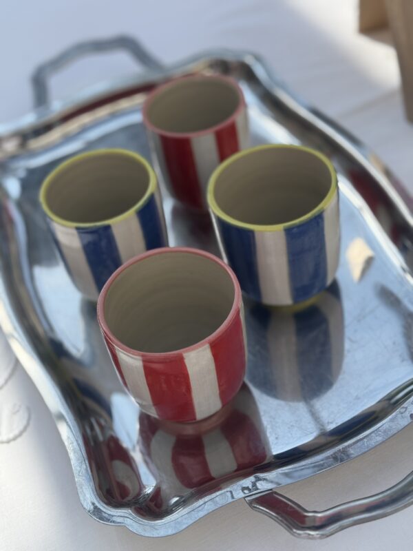 lot de 2 tasses rayures cool'lab