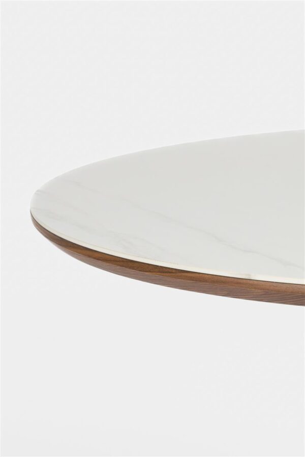 Table céramique & noyer ovale – Image 3
