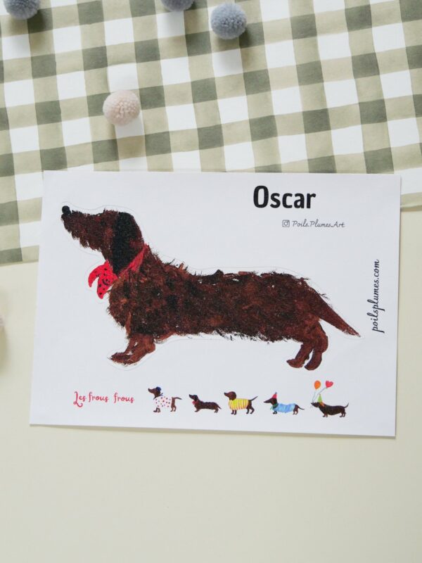 Chien Oscar Les frous-frous