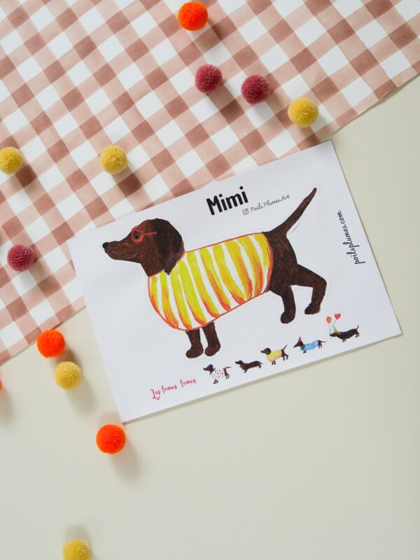 Chien Mimi Les frous-frous
