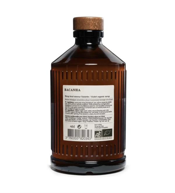 Sirop Violette bio Bacanha – Image 2