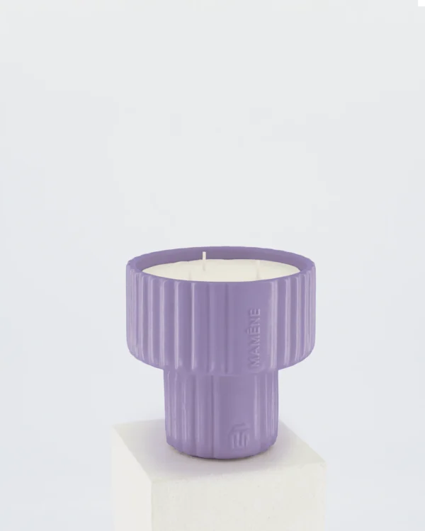 Bougie Podium medium Nelson lilas Mamène