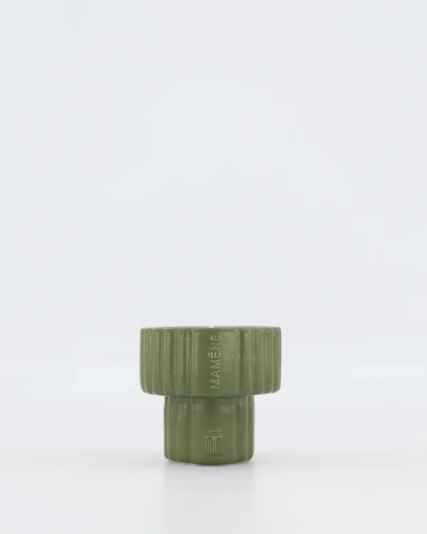 Bougie Podium small Yvon kaki Mamène – Image 3
