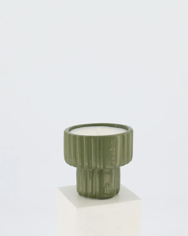 Bougie Podium small Yvon kaki Mamène