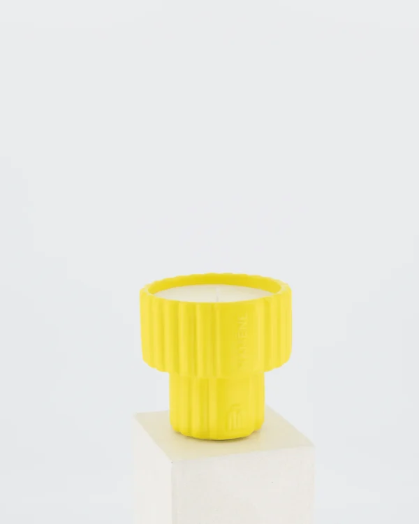 Bougie Podium small Rosa jaune Mamène