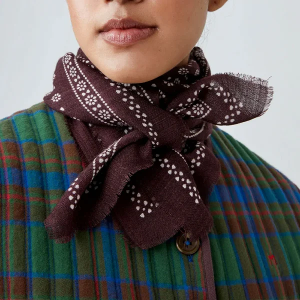 Foulard laine figue Moismont
