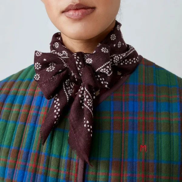 Foulard laine figue Moismont – Image 2