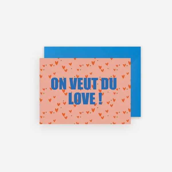 Carte On Veut Du Love Mariisoré