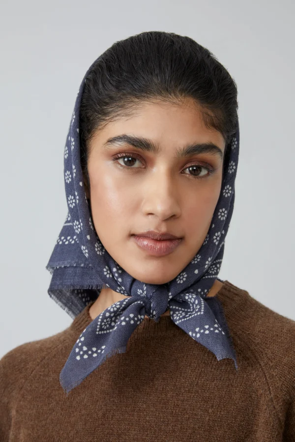 Foulard laine gris Moismont