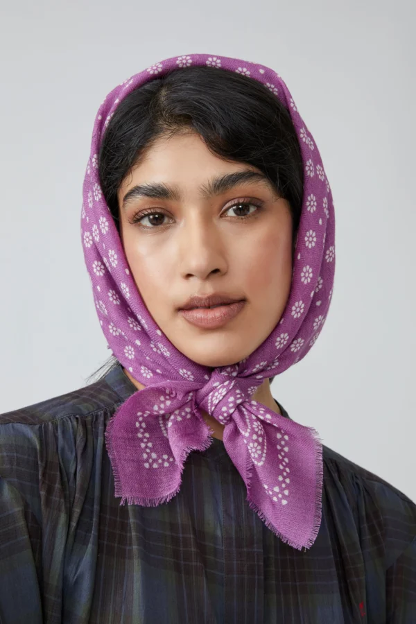 Foulard laine azalée Moismont – Image 2