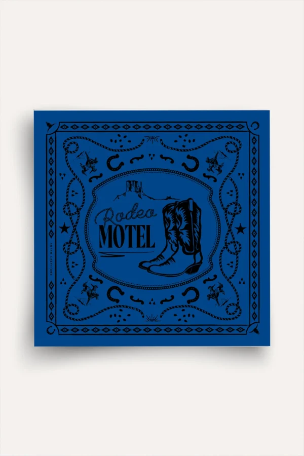 Foulard soie navy rodeo motel Antan – Image 5