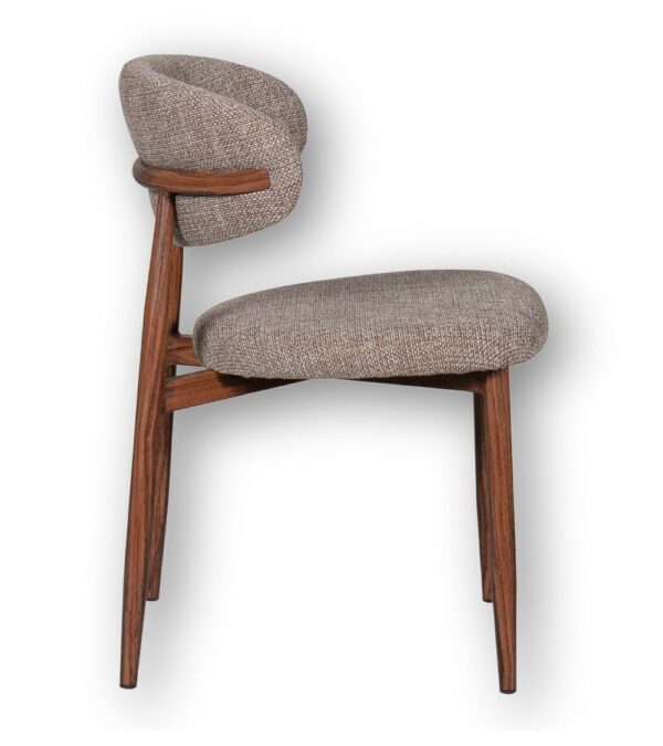 Chaise Georgia taupe noyer – Image 3