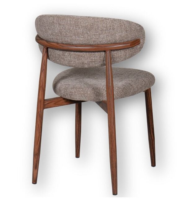 Chaise Georgia taupe noyer
