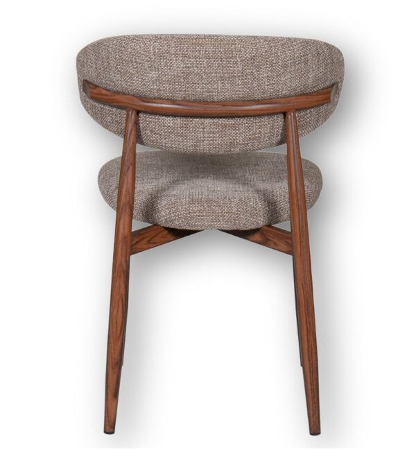 Chaise Georgia taupe noyer – Image 2