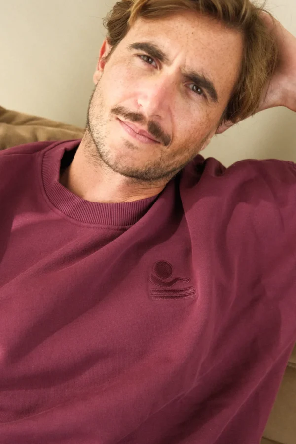Sweat Salty homme Lie de vin 23 Degrès