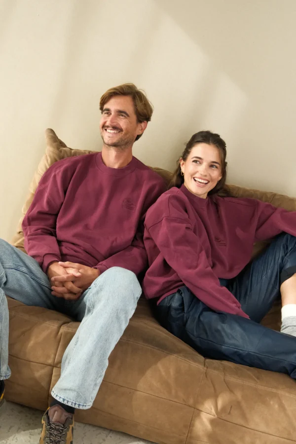 Sweat Salty homme Lie de vin 23 Degrès – Image 2