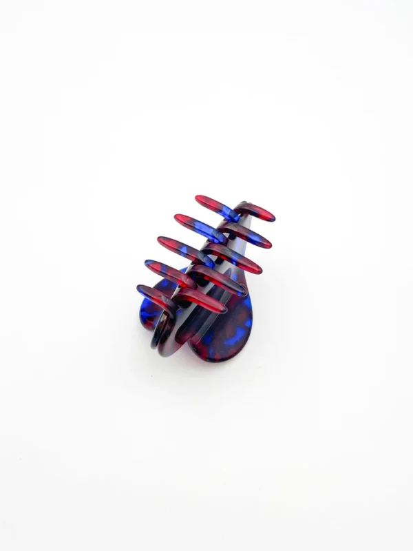 Pince coeur bleu rouge 23 Degrès